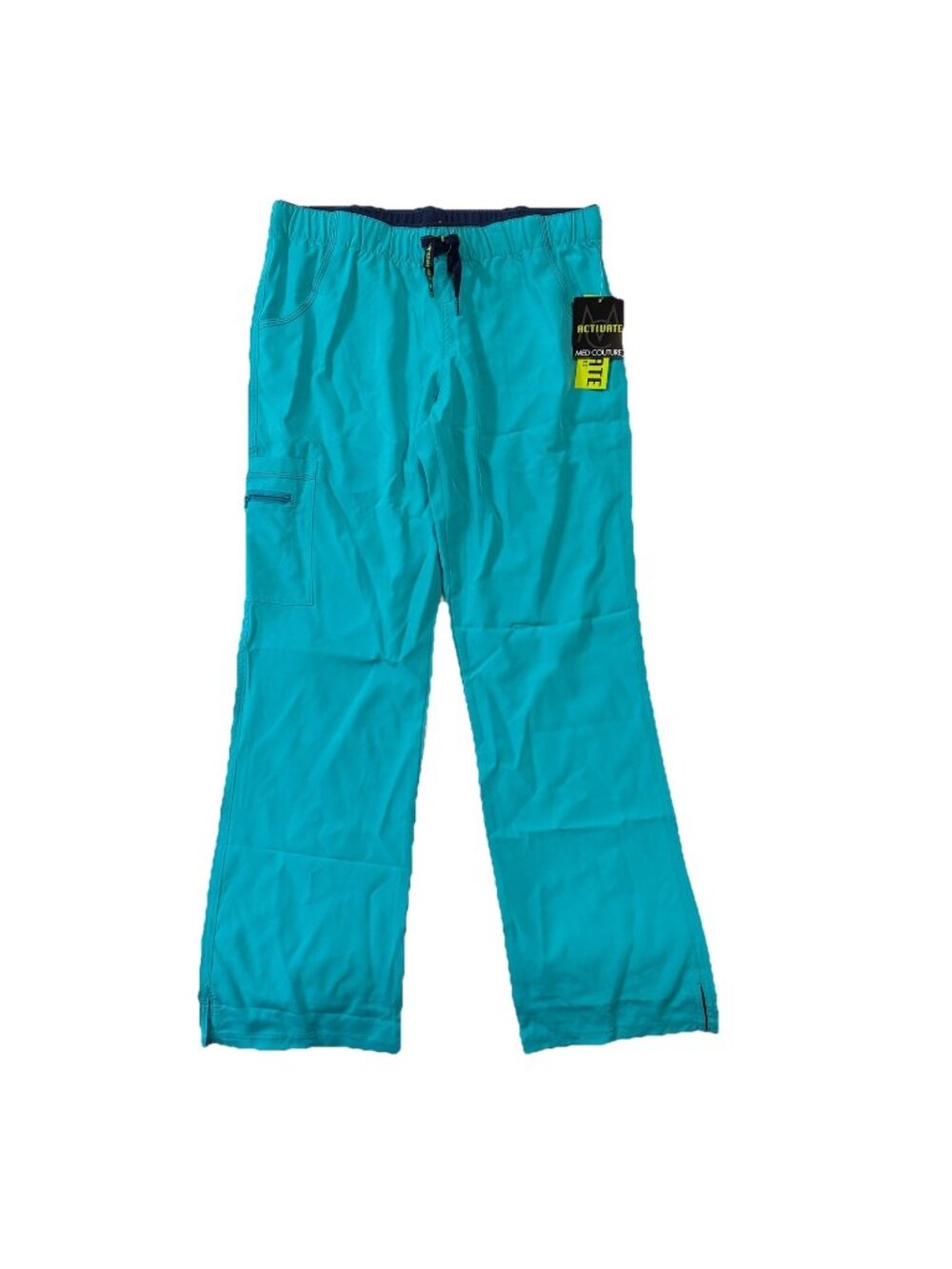 Med Couture Activate Quick Dry Stretch Women's Scrub Pant 8751 -Medium- Aqua